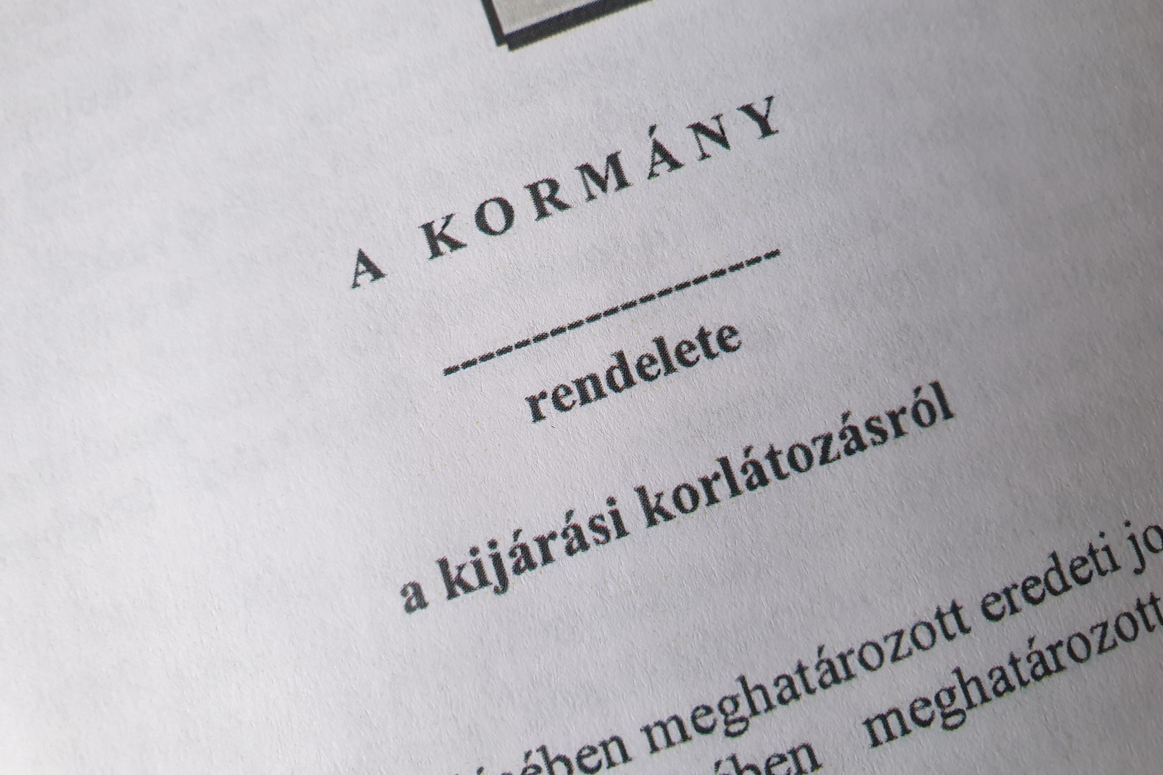 Megjelent a kijárási korlátozást szabályzó rendelet