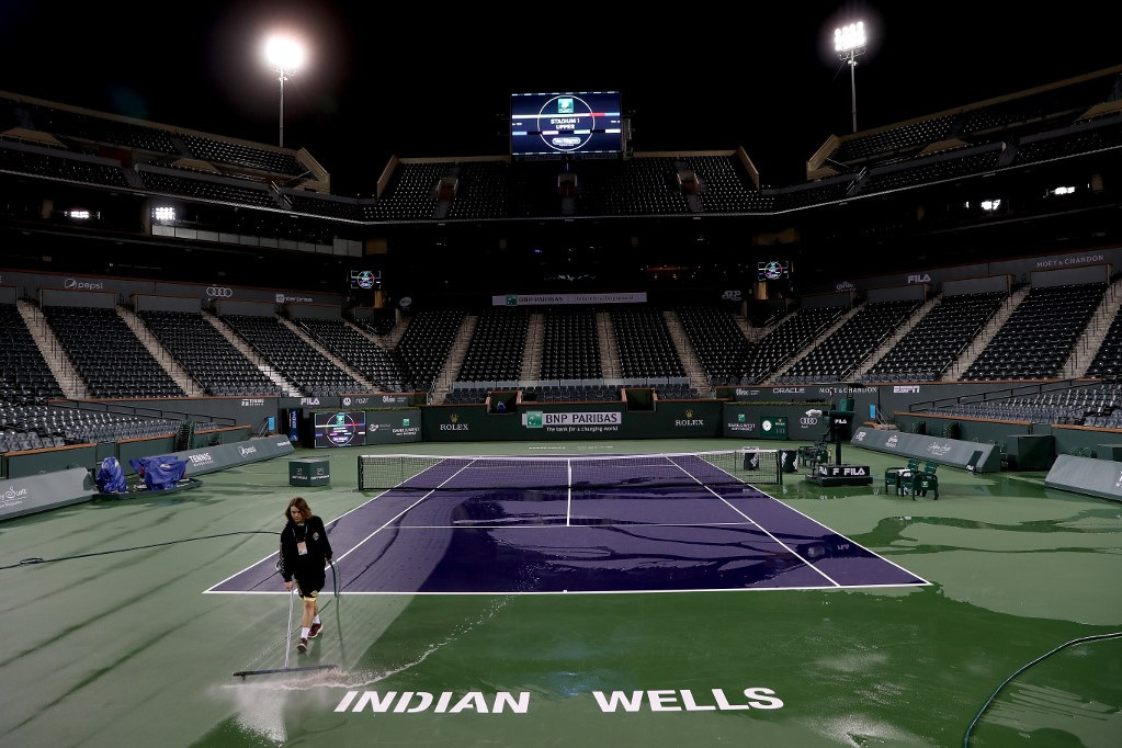 Fotó: AFP/MATTHEW STOCKMAN Az Indian Wells-i tornára feleslegesen készültek a teniszezők