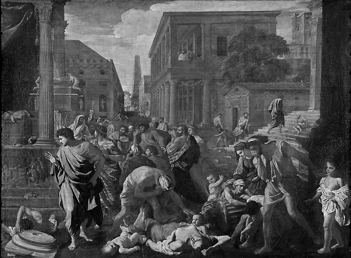 Nicolas Poussin: Az asdódi pestis. A pestis sokáig az emberiséggel maradt, országos járványok ritkán alakultak ki, de lokális megbetegedések minden évtizedben fölütötték a fejüket, egészen a 18. század végéig