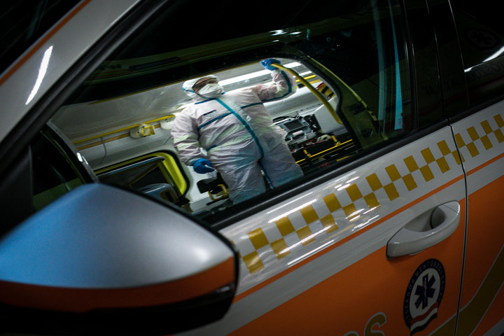 Fotó: MH/Hegedüs Róbert Mobil mintavevő egységeket hoznak létre