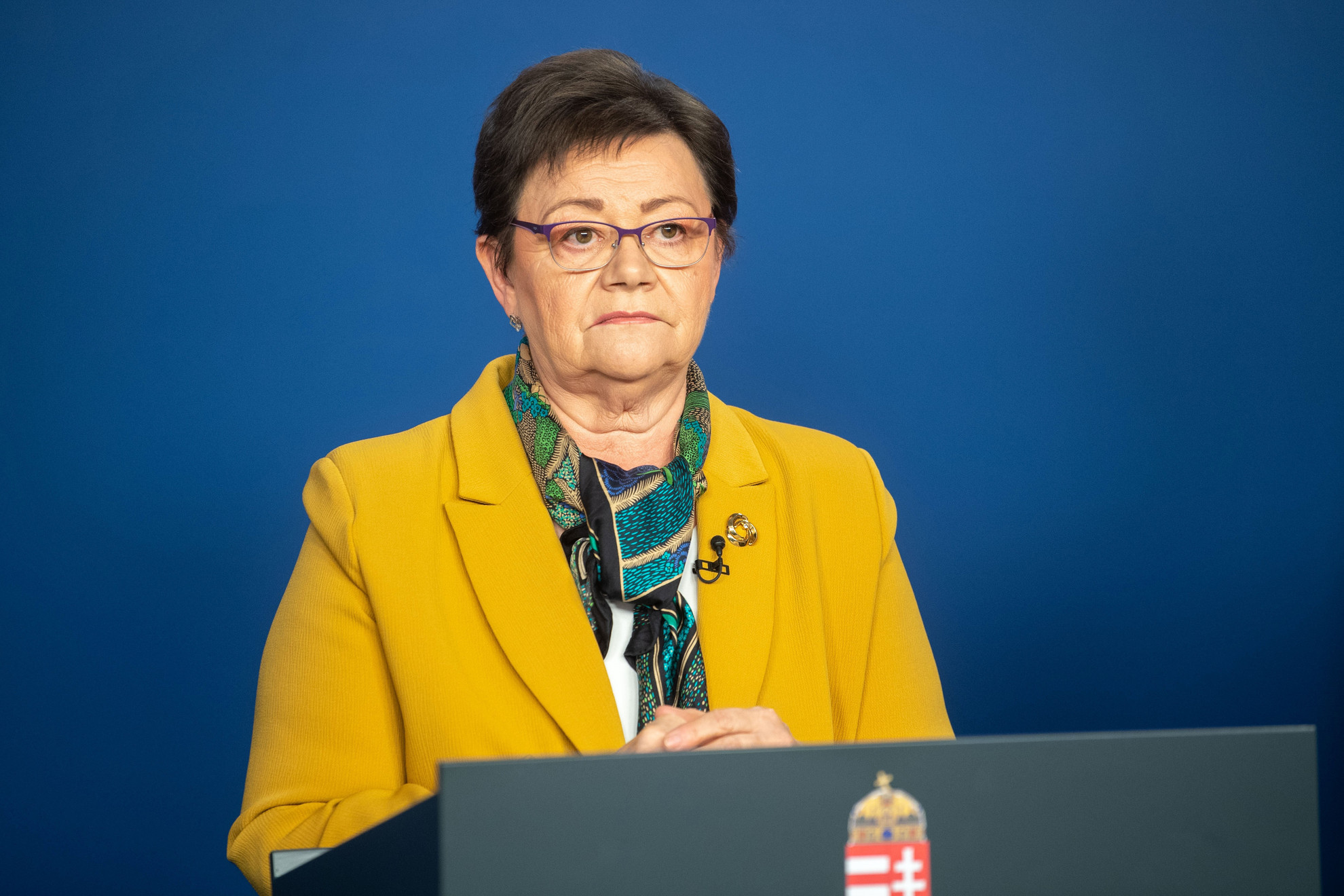 Fotó: MTI/kormany.hu A kormany.hu által közreadott képen Müller Cecília országos tisztifőorvos a koronavírus-fertőzés elleni védekezésért felelős operatív törzs online sajtótájékoztatóján