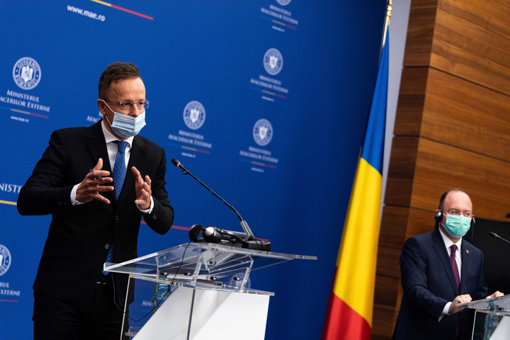 Fotó: MTI/Borsos Mátyás Bukarestben tárgyalt Szijjártó Péter