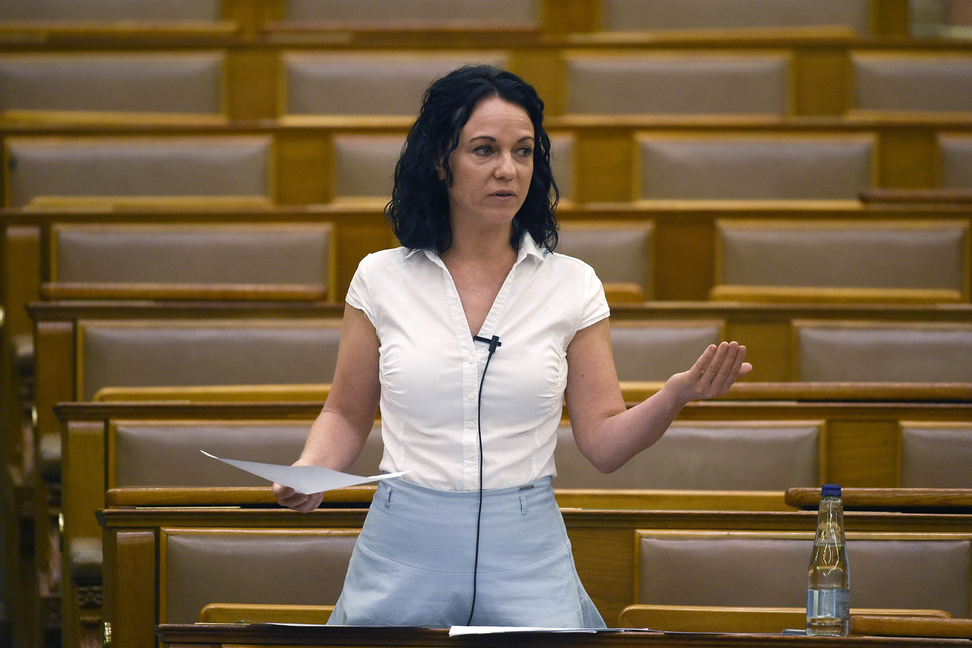 Fotó: MTI/Bruzák Noémi Szabó Tímea, a Párbeszéd frakcióvezetője