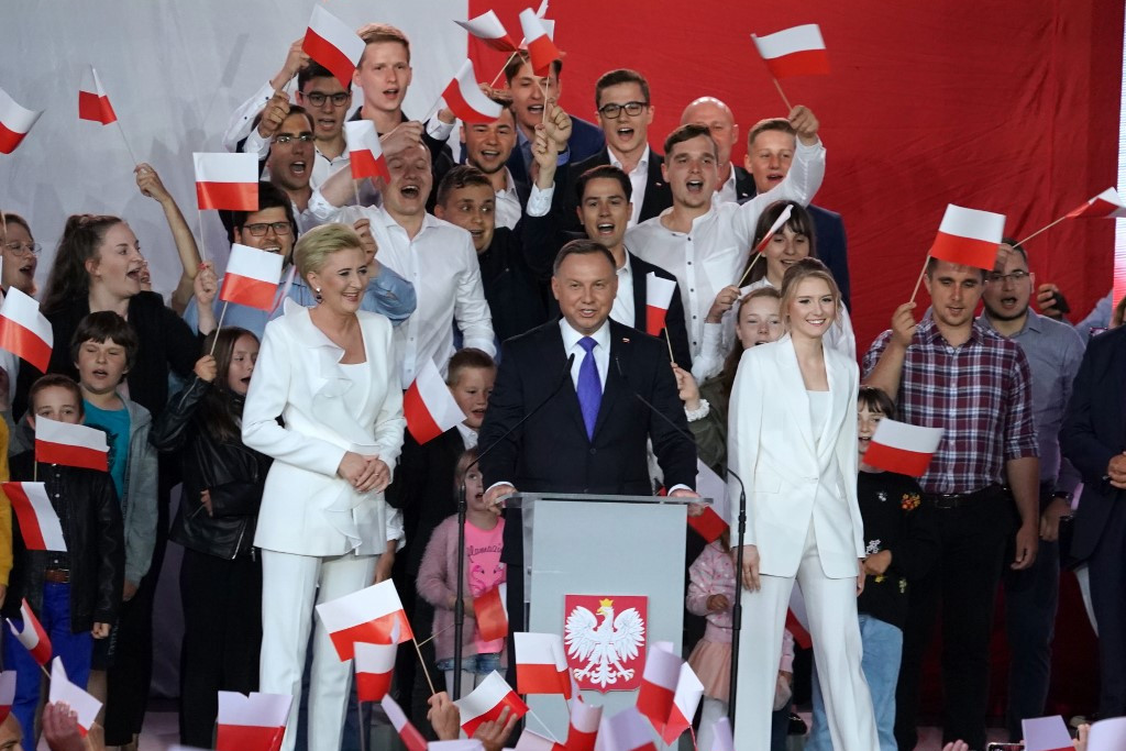 Fotó: AFP/Janek Skarzynski Andrzej Duda a voksok 51,21 százalékát szerezte meg