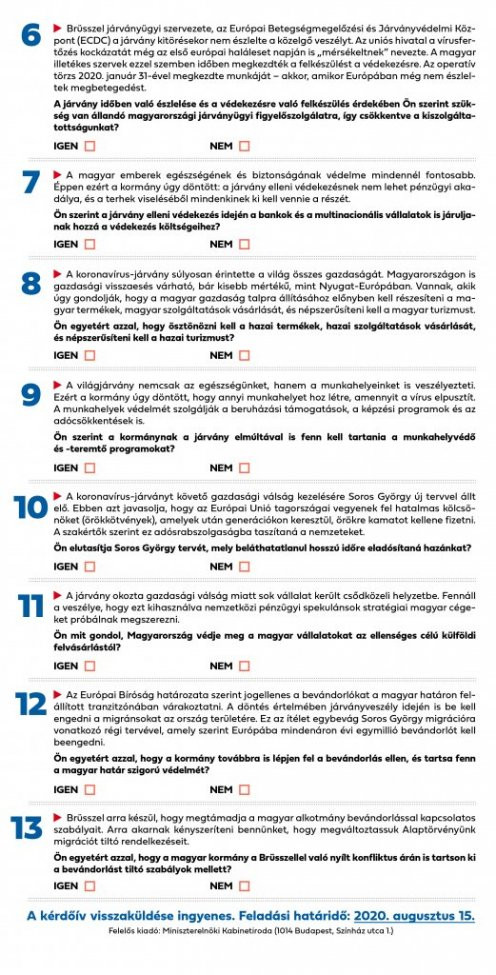 Fotó: kormany.hu Nagy segítséget jelent a kormánynak, ha minél többen válaszolnak és visszaküldik az íveket