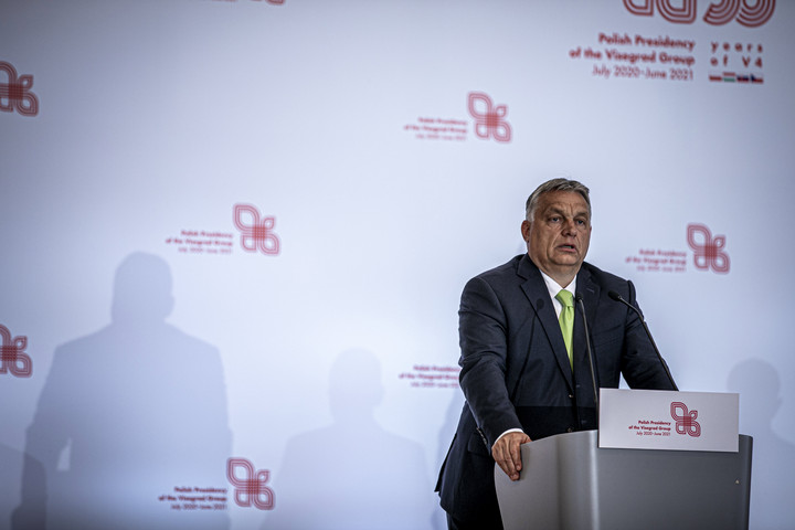 Fotó: MTI/Miniszterelnöki Sajtóiroda Orbán Viktor: Jó évet zár a V4