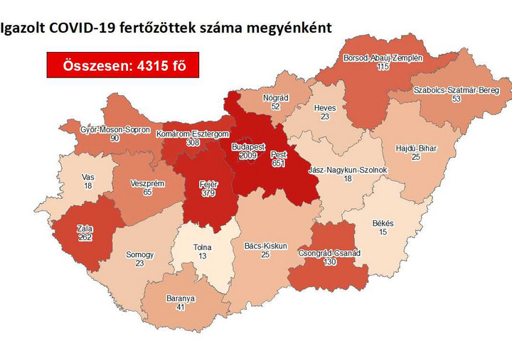 Fotó: koronavirus.gov.hu Újabb magyar állampolgároknál mutatták ki a fertőzést