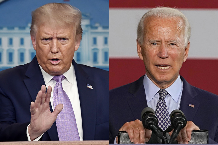 Fotó: AFP/Olivier Douliery, AFP/Timo Csökkent Joe Biden előnye a legújabb felmérések szerint