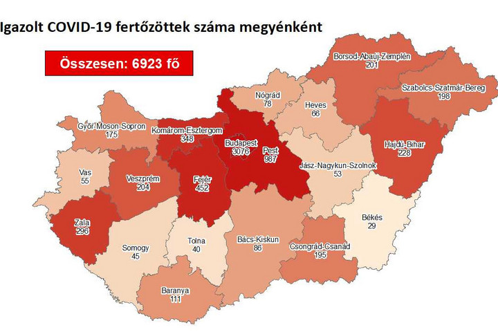 Háromszázegy új koronavírusos beteget találtak Magyarországon