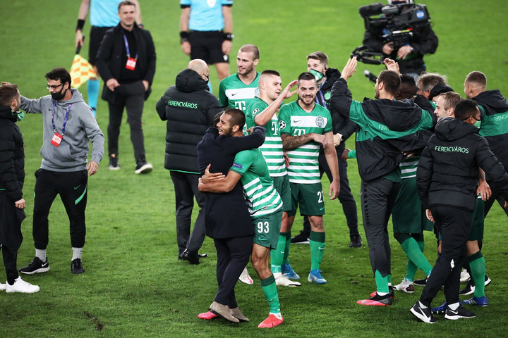 Fotó: MH/Papajcsik Péter Örömünnep: huszonöt év után ismét a Bajnokok Ligájában a Ferencváros