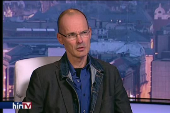 Fotó: HírTV Sorosista lázítók az ELTE jogi karán