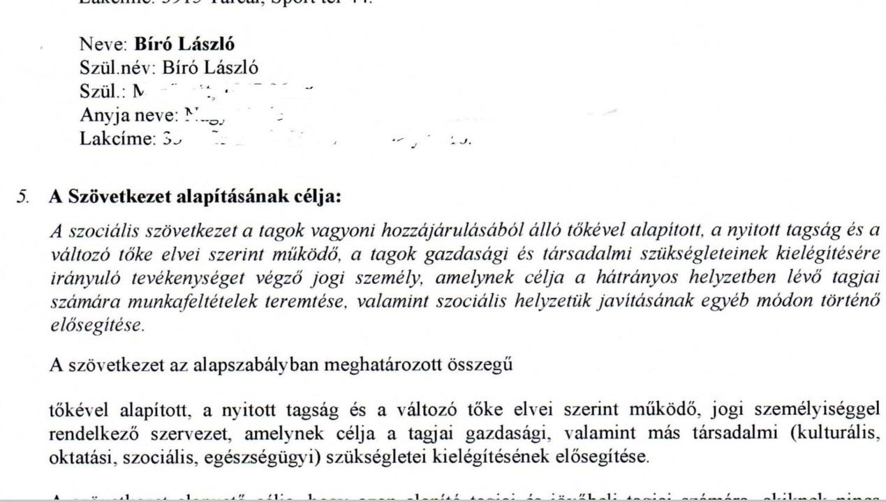 Fotó: Facebook Bíróék azzal a céllal vágtak bele a projektbe (és így az uniós források megpályázásába), hogy munkahelyeket szeretnének teremteni „hátrányos helyzetű tagjaik számára.