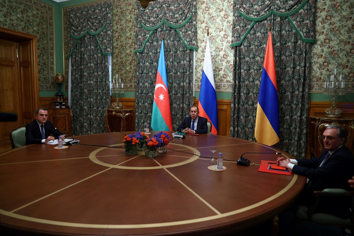 Fotó: AFP/Russian Foreign Ministry Tűzszünetben állapodott meg Örményország és Azerbajdzsán