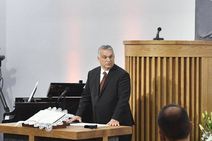Fotó: MTI/Máthé Zoltán Orbán: Ezután is készek vagyunk a református egyház mellett állni