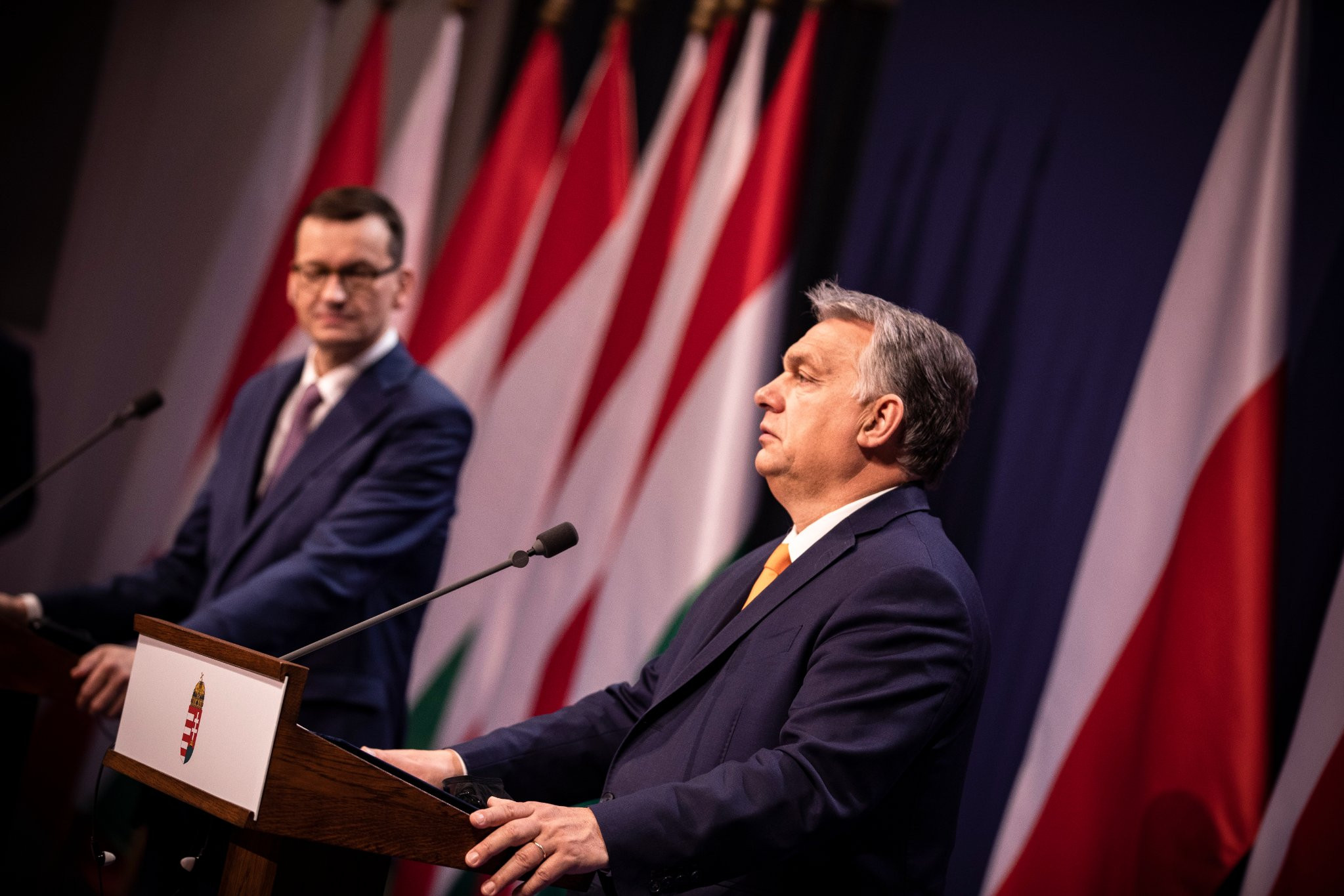 Orbán Viktor a lengyel kormányfővel tárgyal