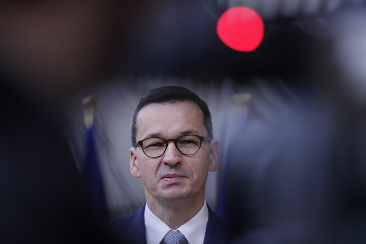 Fotó: AFP/Olivier HOSLET Morawiecki: A jogállamiságot nem lehet propagandista furkósbotként használni