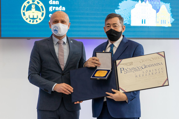 Eszék díszpolgára lett Mészáros Lőrinc