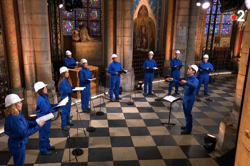 Megtartották az első karácsonyesti koncertet a Notre-Dame-ban