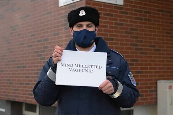 Szívmelengető videóval üzentek az Újpesten megkéselt rendőrnek a kollégái