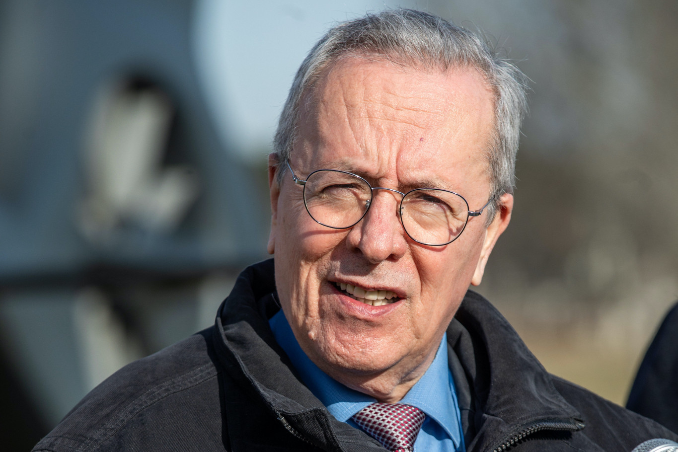 Fotó: MTI/Rosta Tibor Bakondi György, a miniszterelnök belbiztonsági főtanácsadója sajtótájékoztatót tart a kelebiai határvédelmi bázison 2021. január 21-én