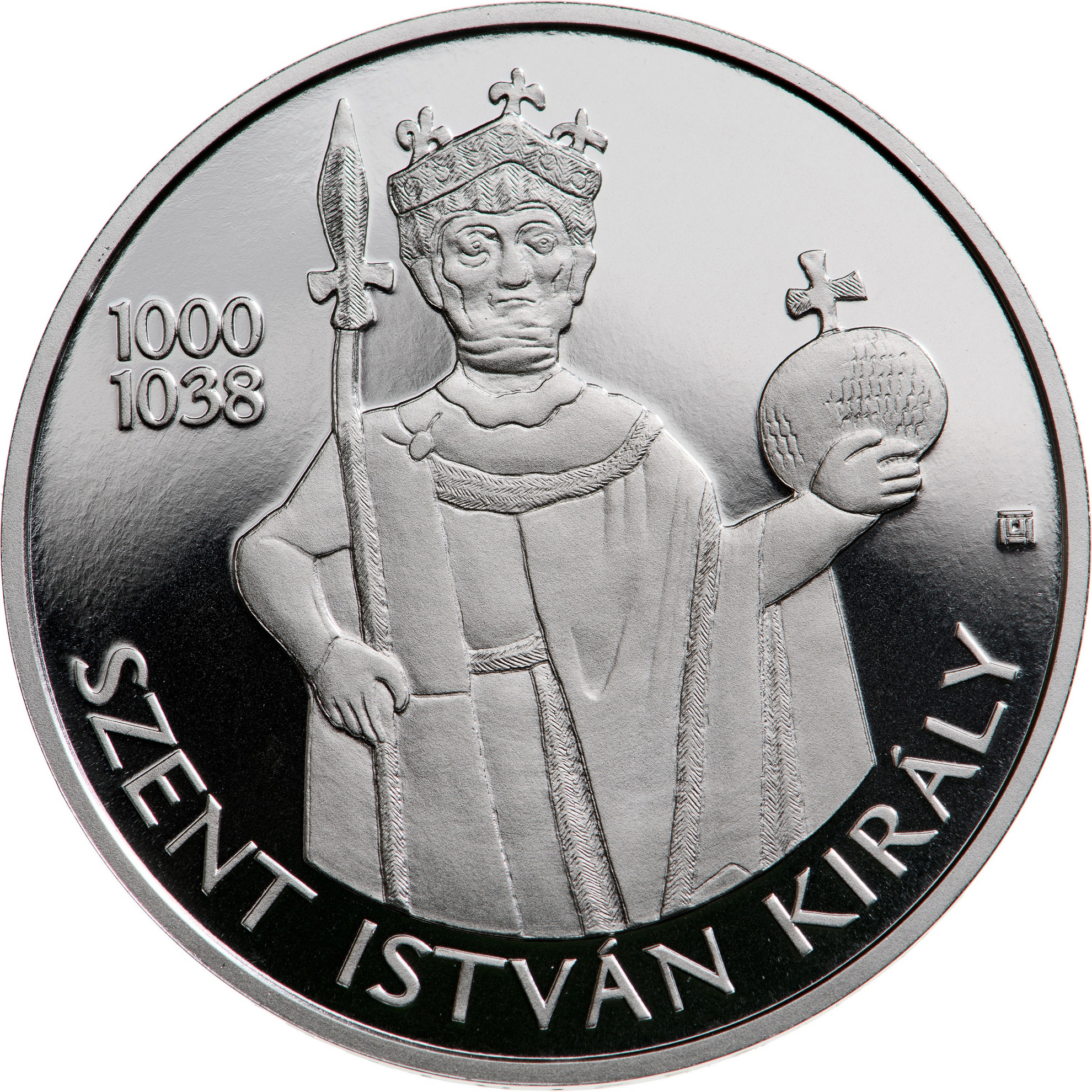 Fotó: MNB A koronázási paláston látható Szent István egyetlen fennmaradt korabeli ábrázolása