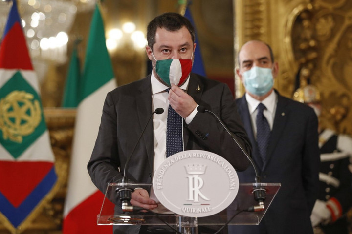 Fotó: AFP/POOL/Alessandra Tarantino Salvini: A baloldal hetek óta túszként tartja és gyengíti Olaszországot