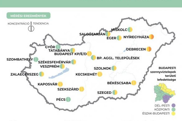 Fotó: koronavirus.gov.hu Két településen ismét emelkedik a szennyvízben a koronavírus koncentrációja