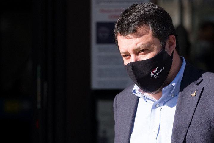 Fotó: AFP/Eliano Imperato Salvini: Abszurd, hogy azt állítják a vádlottak padjára, aki a nemzetbiztonságot védi