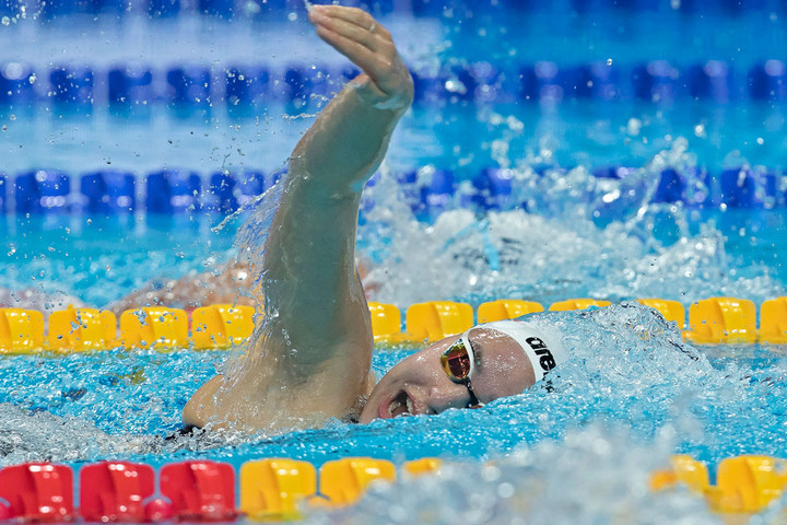 Fotó: MH/Purger Tamás Az olimpiára készülő Késely Ajnának a mennyiség mellett már a minőség is fontos a Duna Arénában