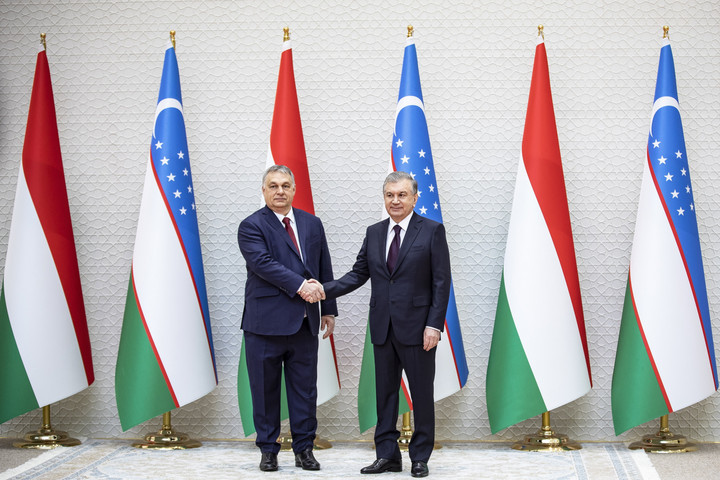 Fotó: MTI/Miniszterelnöki Sajtóiroda Orbán Viktor: Biztos lábakon állnak a magyar-üzbég kapcsolatok