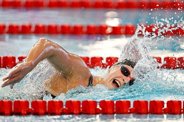 Fotó: AFP/Maddie Meyer Az amerikai Katie Ledecky újra versenyezni kezdett