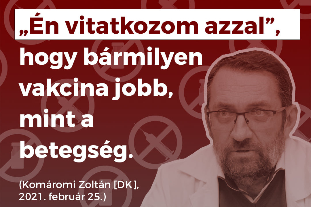 Az Alapjogokért Központ szembesítő kampánya a baloldal
oltásbizalmatlanságot keltő nyilatkozatairól