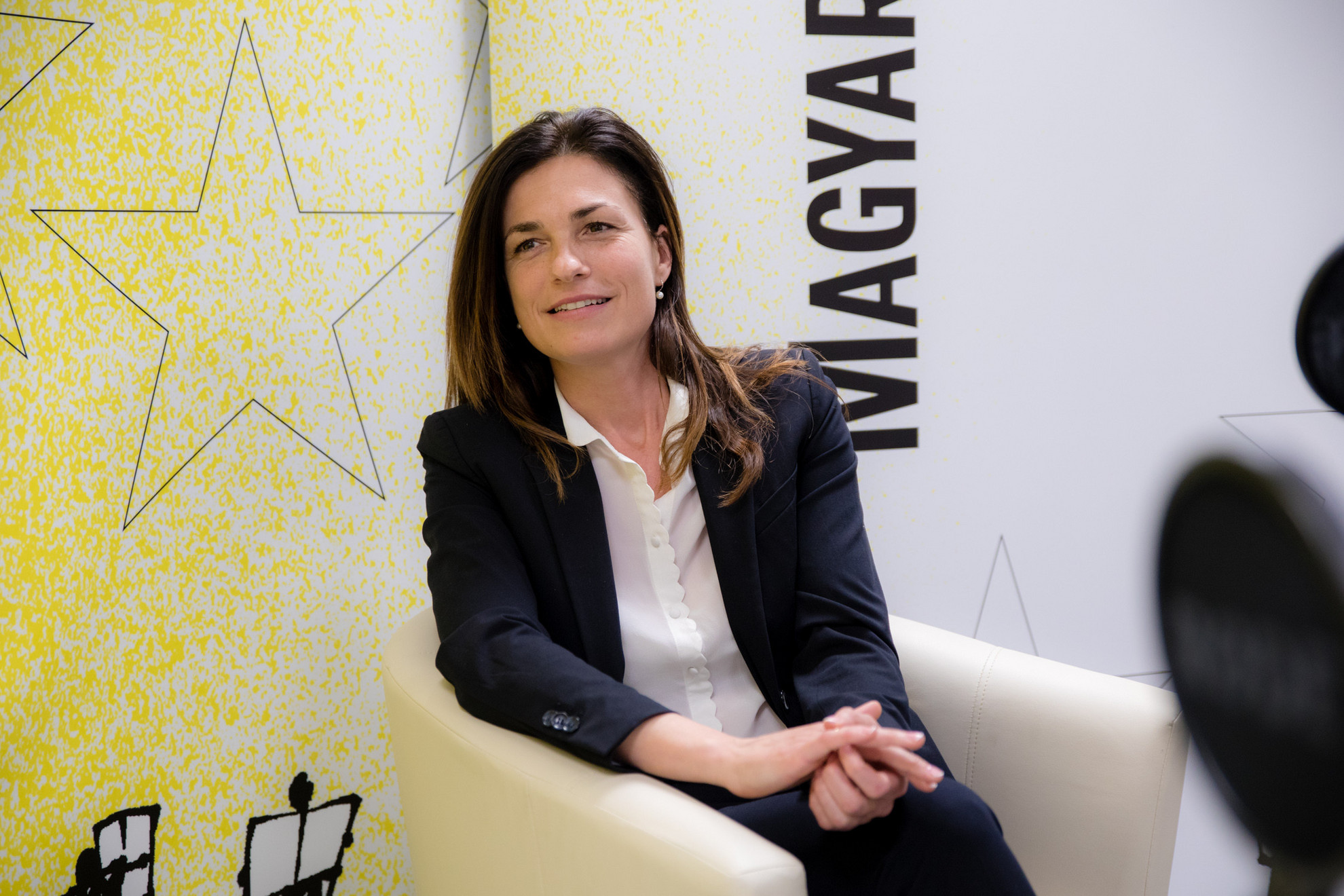 Fotó: MH/Papajcsik Péter Varga Judit igazságügyminiszter a Faktum műsorának felvételén