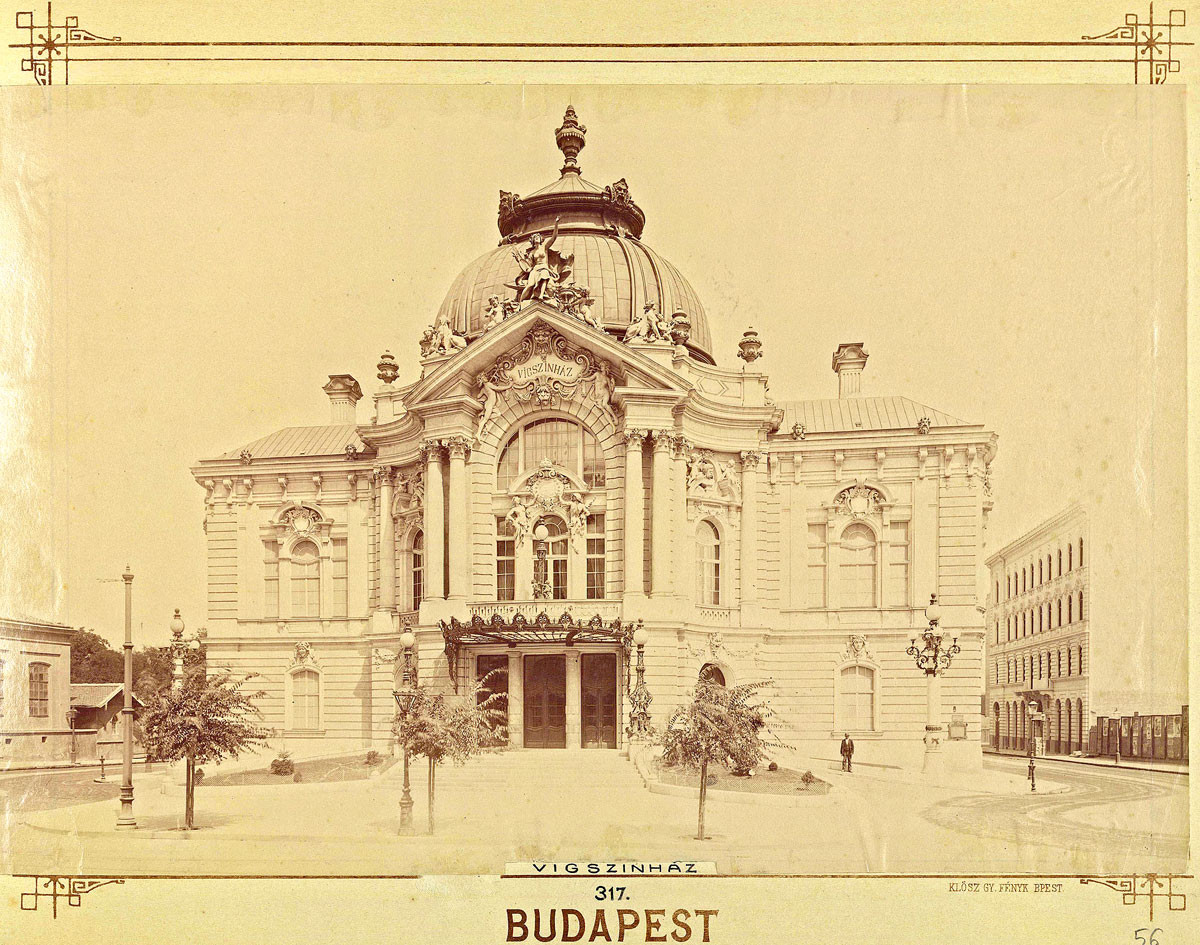 Fotó: Fortepan/Budapest Főváros Levé Az ország legnagyobb kőszínháza Fellner és Helmer tervei alapján neobarokk stílusban épült