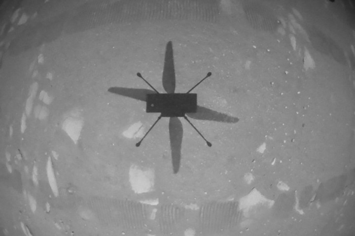 Fotó: Handout / NASA/JPL-CALTECH / A Történelmi tesztrepülést tett a NASA helikoptere a Marson
