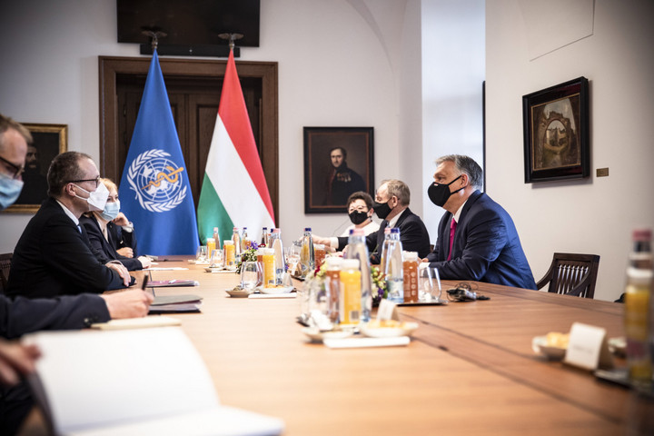 Fotó: MTI/Miniszterelnöki Sajtóiroda Orbán Viktor a WHO európai vezetőjével tárgyalt