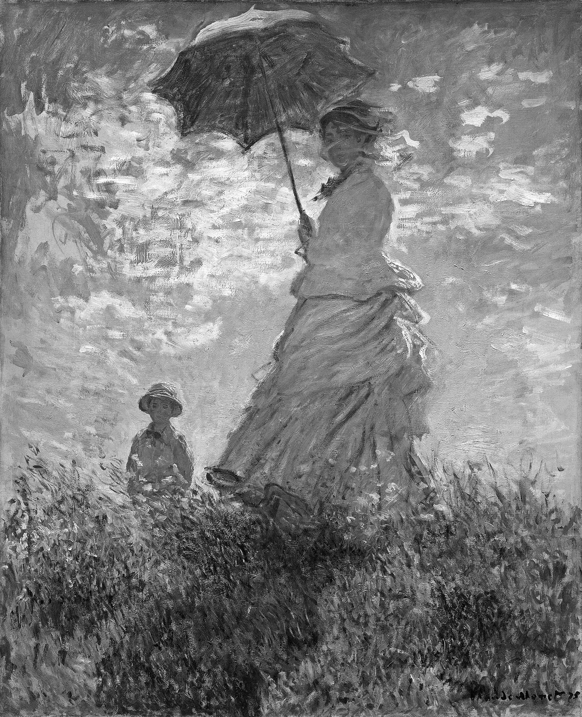 Claude Monet: Hölgy napernyővel