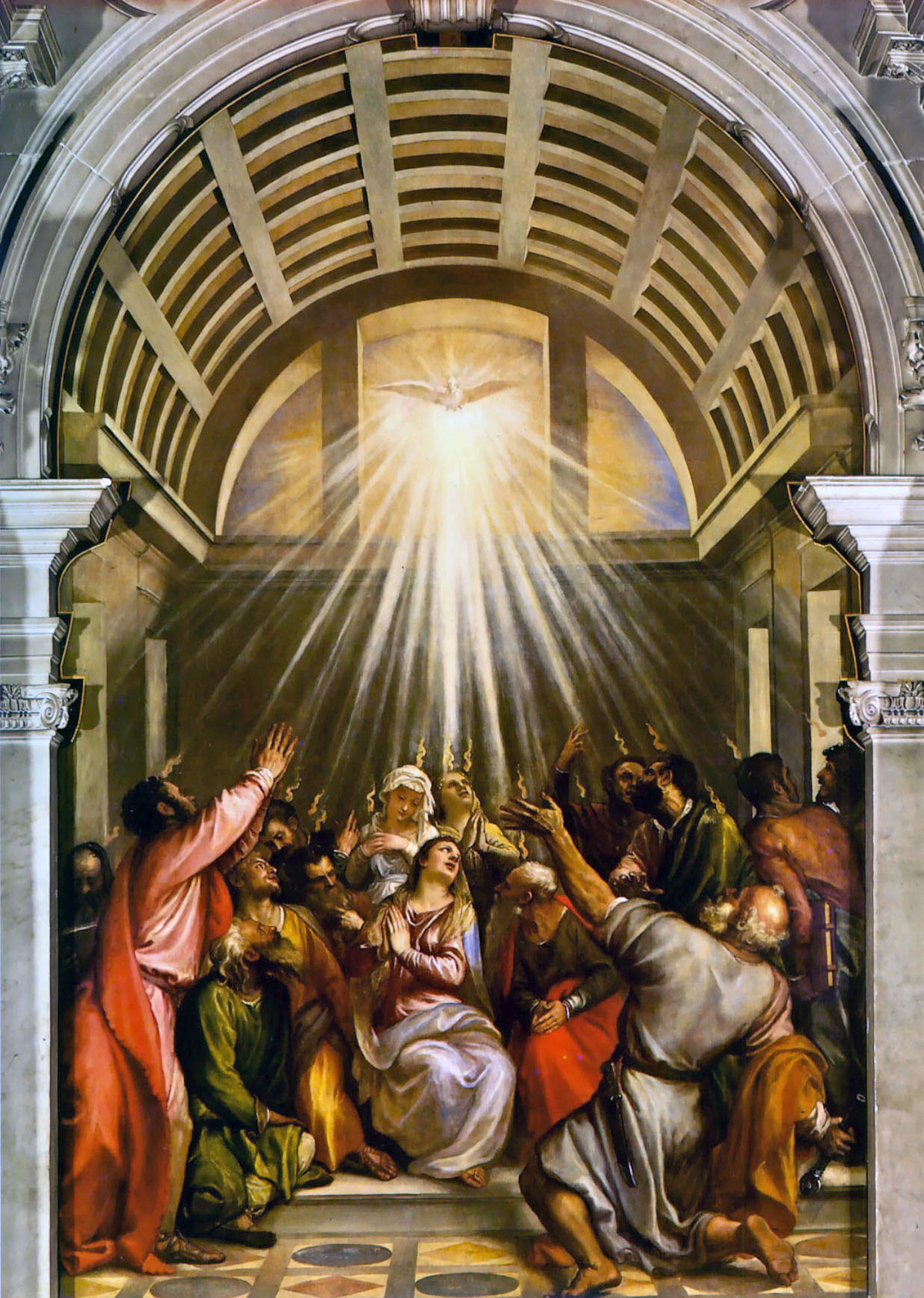 Vecellio Tiziano: A Szentlélek eljövetele