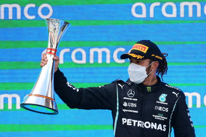 Fotó: AFP/Lluis Gené Lewis Hamilton nyerte a Spanyol Nagydíjat