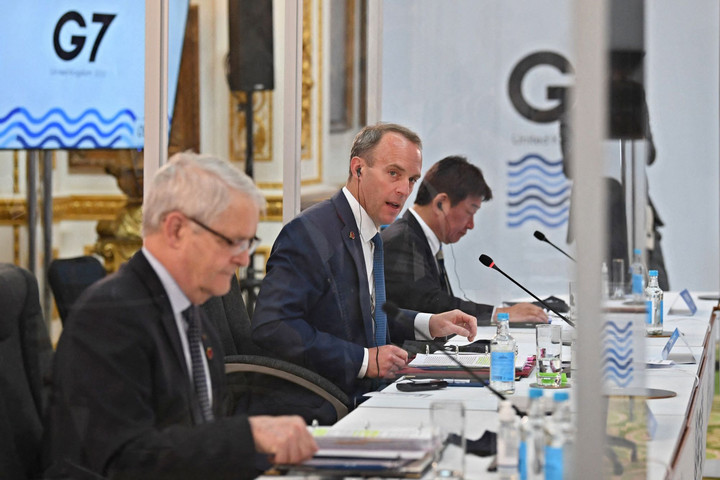 Fotó: AFP/Pool/Stefan Rousseau „A G7-csoport alapja az értékközösség”
