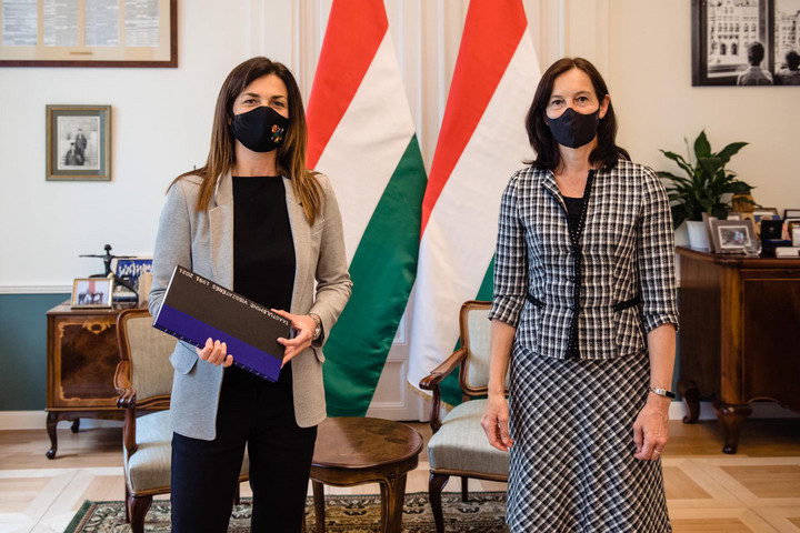 Fotó: Facebook/Varga Judit Varga Judit Kristi Karelsohnt, Észtország budapesti nagykövetét fogadta