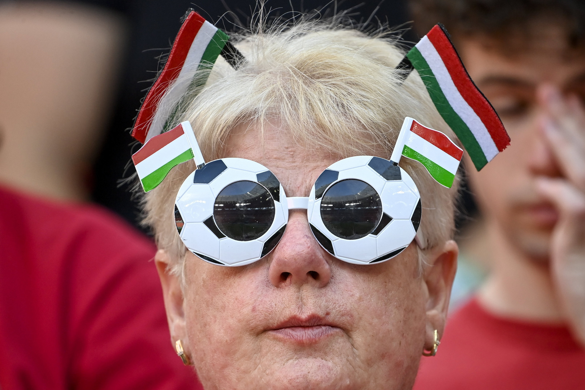 Fotó: MTI/Kovács Tamás Magyar szurkoló a koronavírus-járvány miatt 2021-re halasztott 2020-as labdarúgó Európa-bajnokság F csoportjának első fordulójában