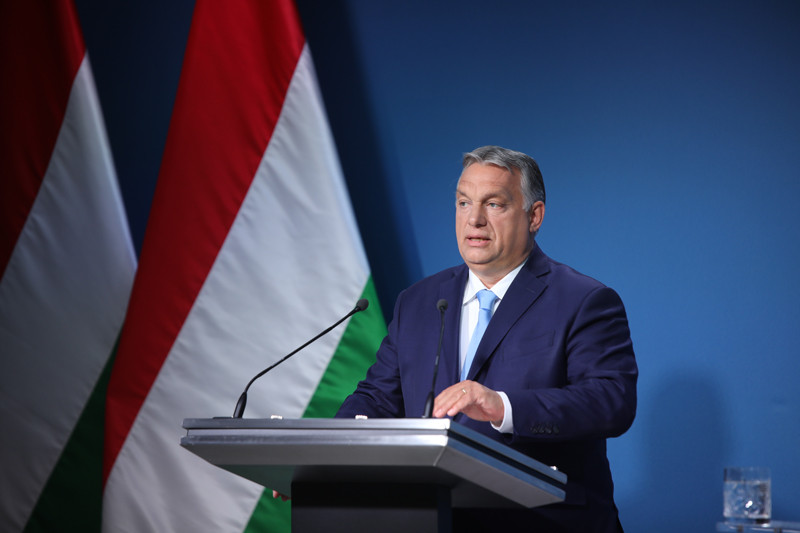Orbán Viktor a kormányinfón 2021. június 10-én