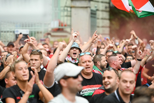 Így hangoltak a németek elleni meccs előtt a magyar szurkolók