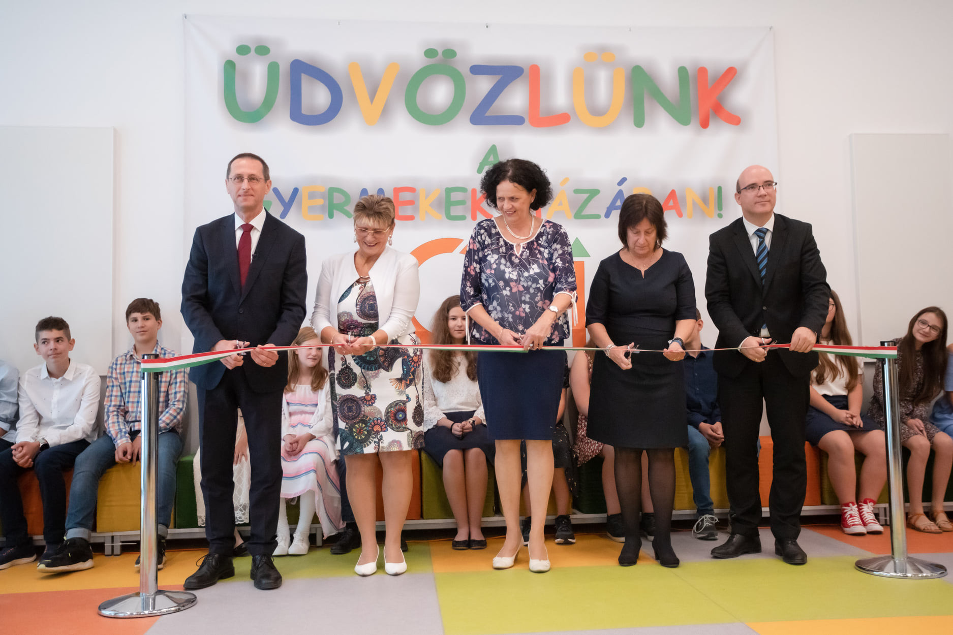A főváros legújabb iskolájának, a II. kerületi Gyermekek Háza átadó ünnepsége