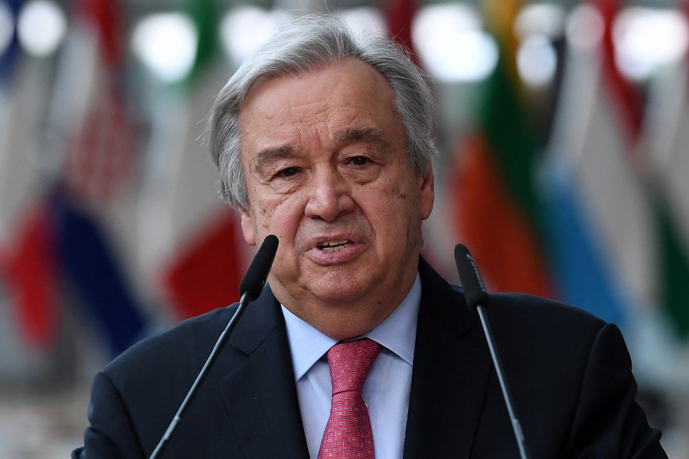 Fotó: AFP/POOL/John Thys Guterres nemzetközi összefogást sürget a terroristák ellen