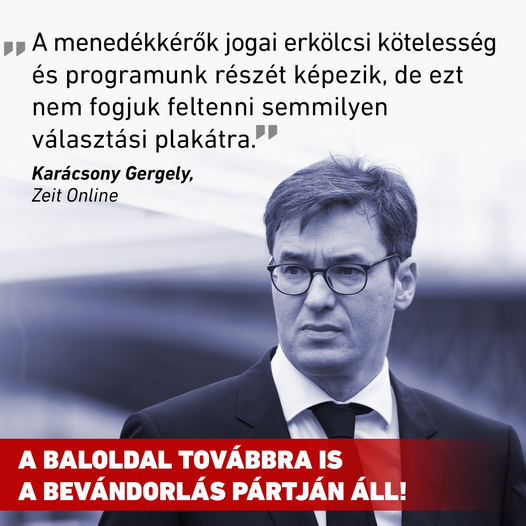 Fotó: Facebook/Hollik István Karácsony Gergely megerősítette: a baloldal továbbra is bevándorláspárti, de ezt el akarják hallgatni a választók elől