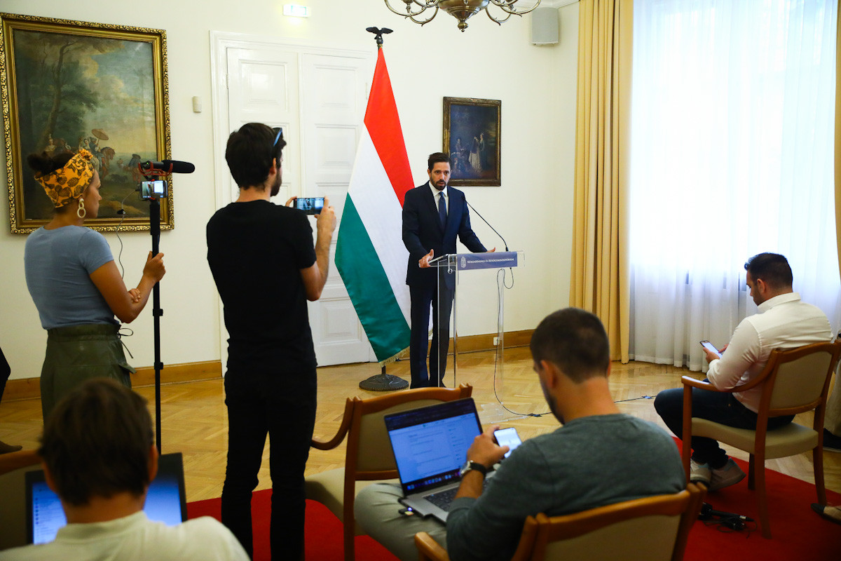 Fotó: MH/Purger Tamás Magyar Levente, a Külgazdasági és Külügyminisztérium parlamenti államtitkára
