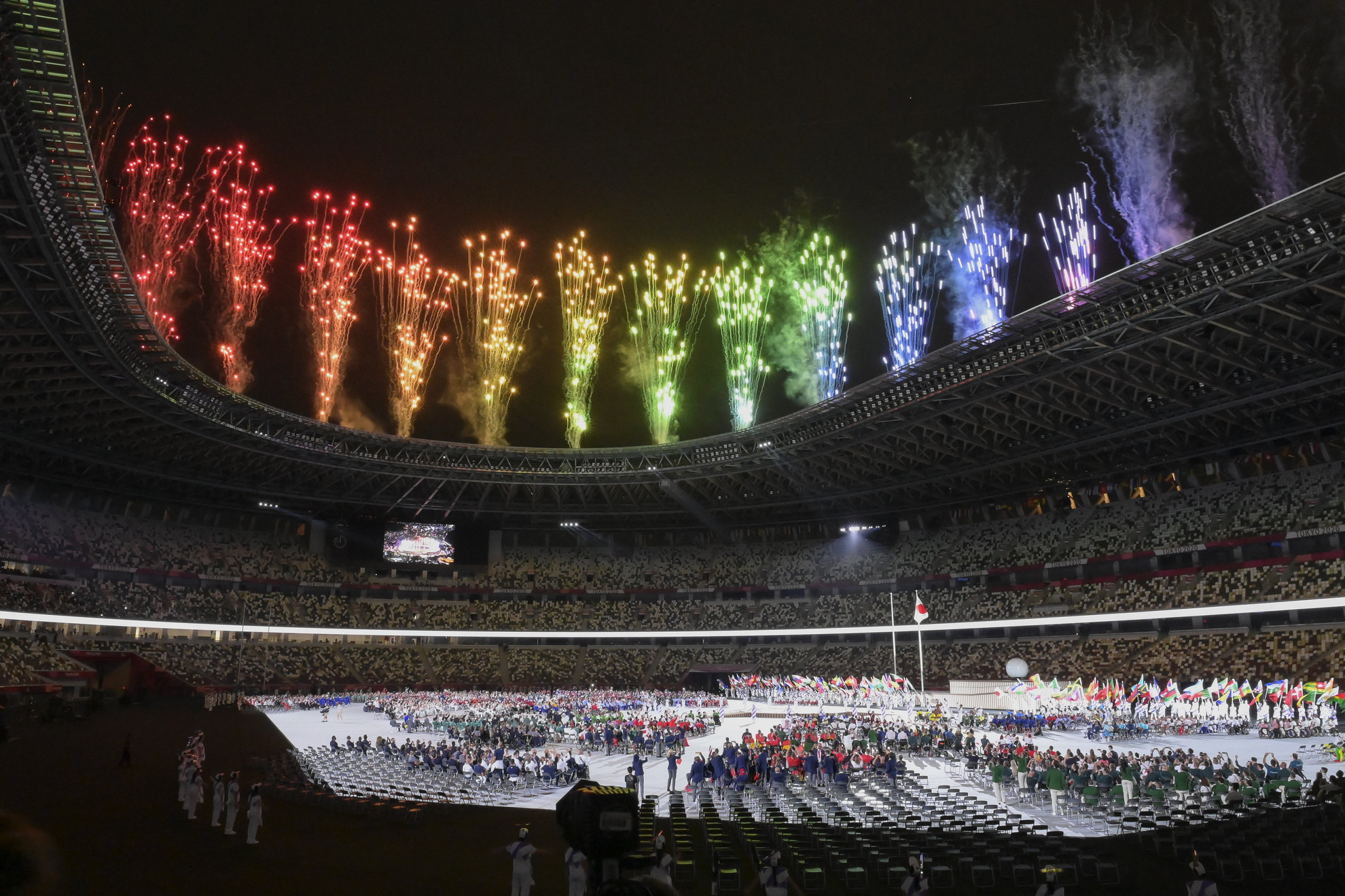 Fotó: MTI/Koszticsák Szilárd 2020-as tokiói paralimpiai játékok nyitóünnepsége az Olimpiai Stadionban 2021. augusztus 24-én