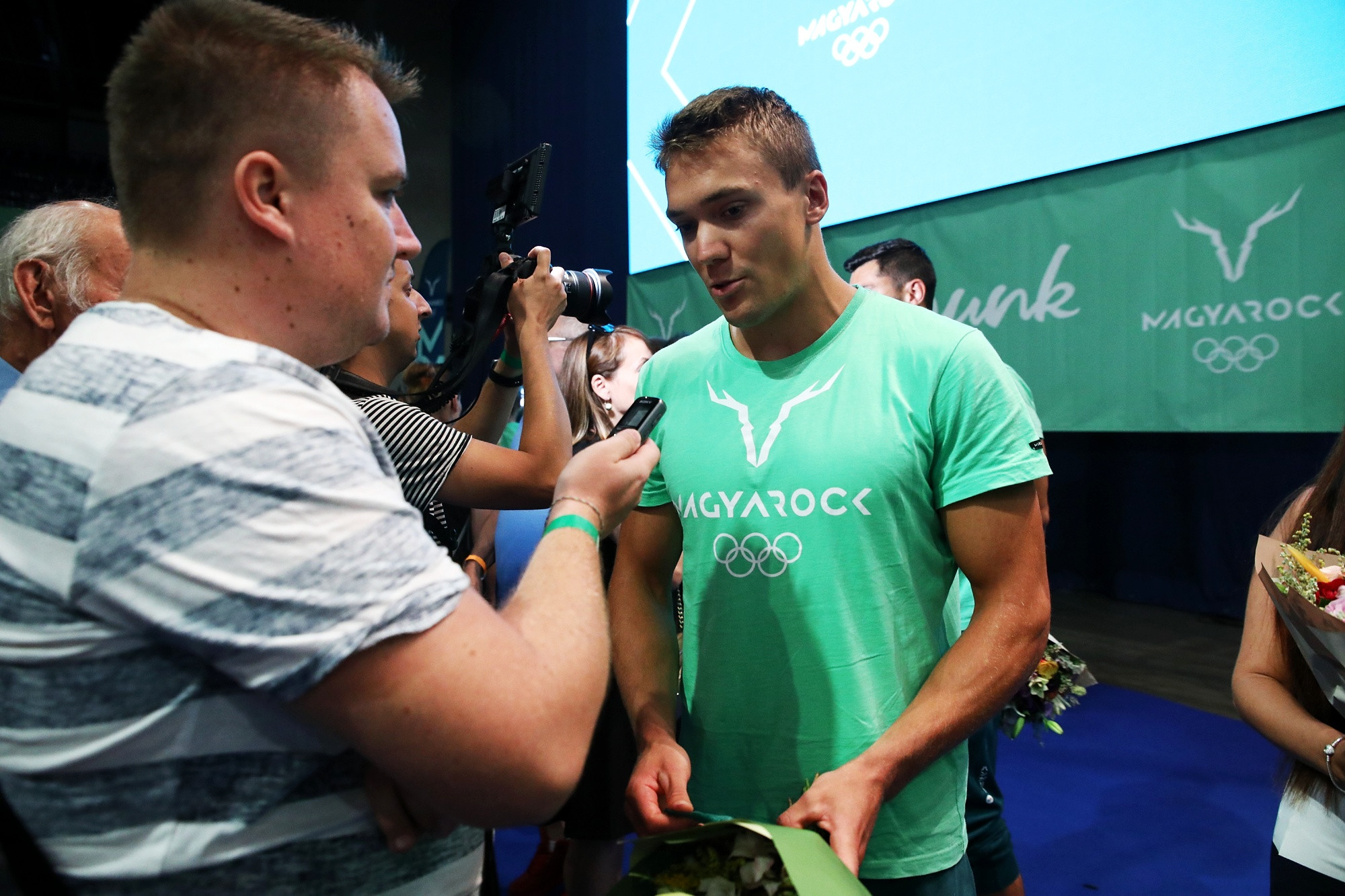 BOK csarnok olimpikonok ünneplés